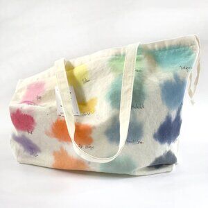 A Study In Color -- Handpainted Zip Tote Carryall